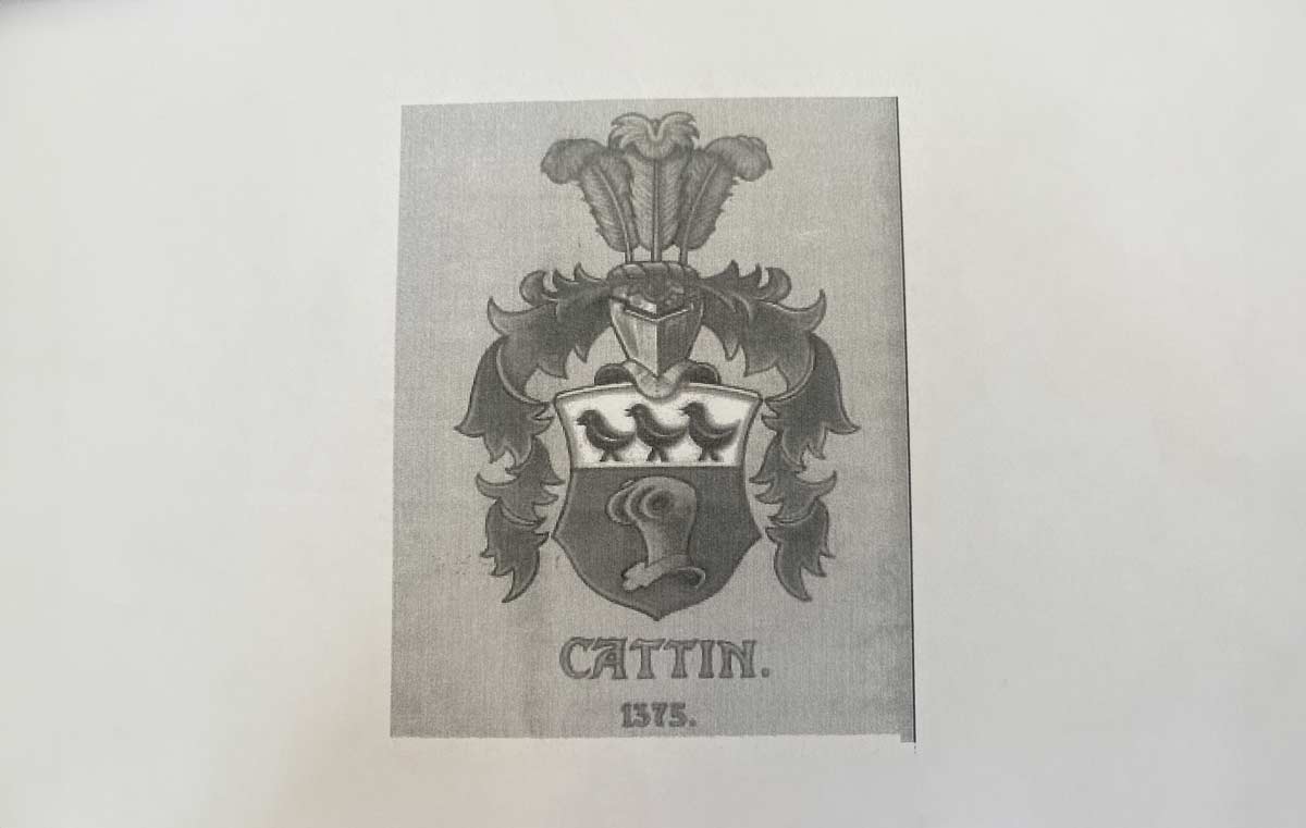 Blason Cattin en 1660